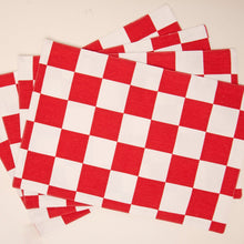 Load image into Gallery viewer, 13 X 19 in. Checker Board Cotton Placemats 4/Pack

