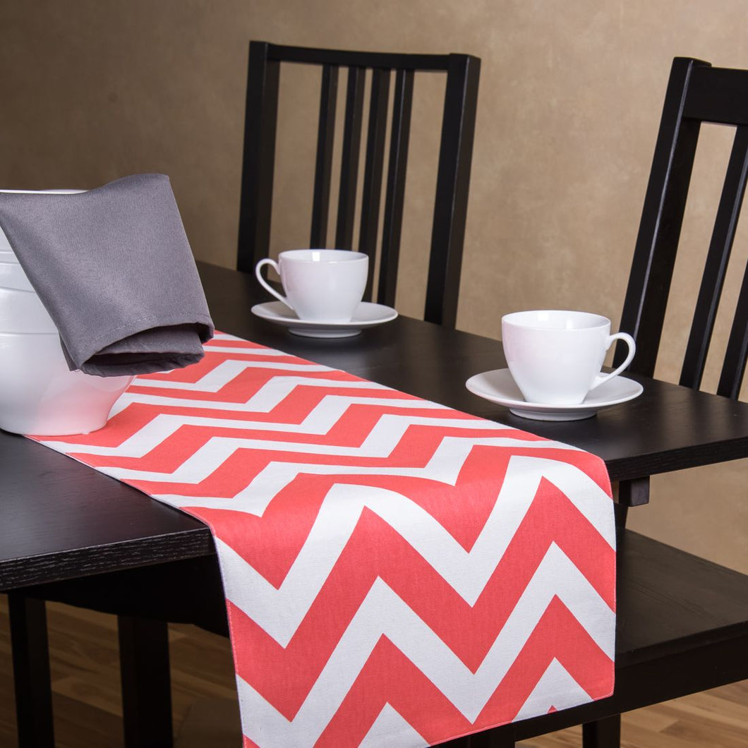 13 X 90 in. Chevron Cotton Table Runner (10 Colors)