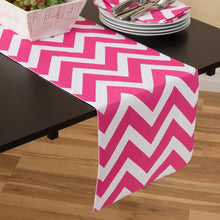 Load image into Gallery viewer, 13 X 90 in. Chevron Cotton Table Runner (10 Colors)
