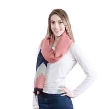 Load image into Gallery viewer, Cashmere Beige Southwestern Blanket Scarf Yellow
