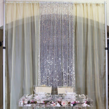 Load image into Gallery viewer, 50 x 120 in. Sheer Sequin Backdrop Draping (5 Colors)
