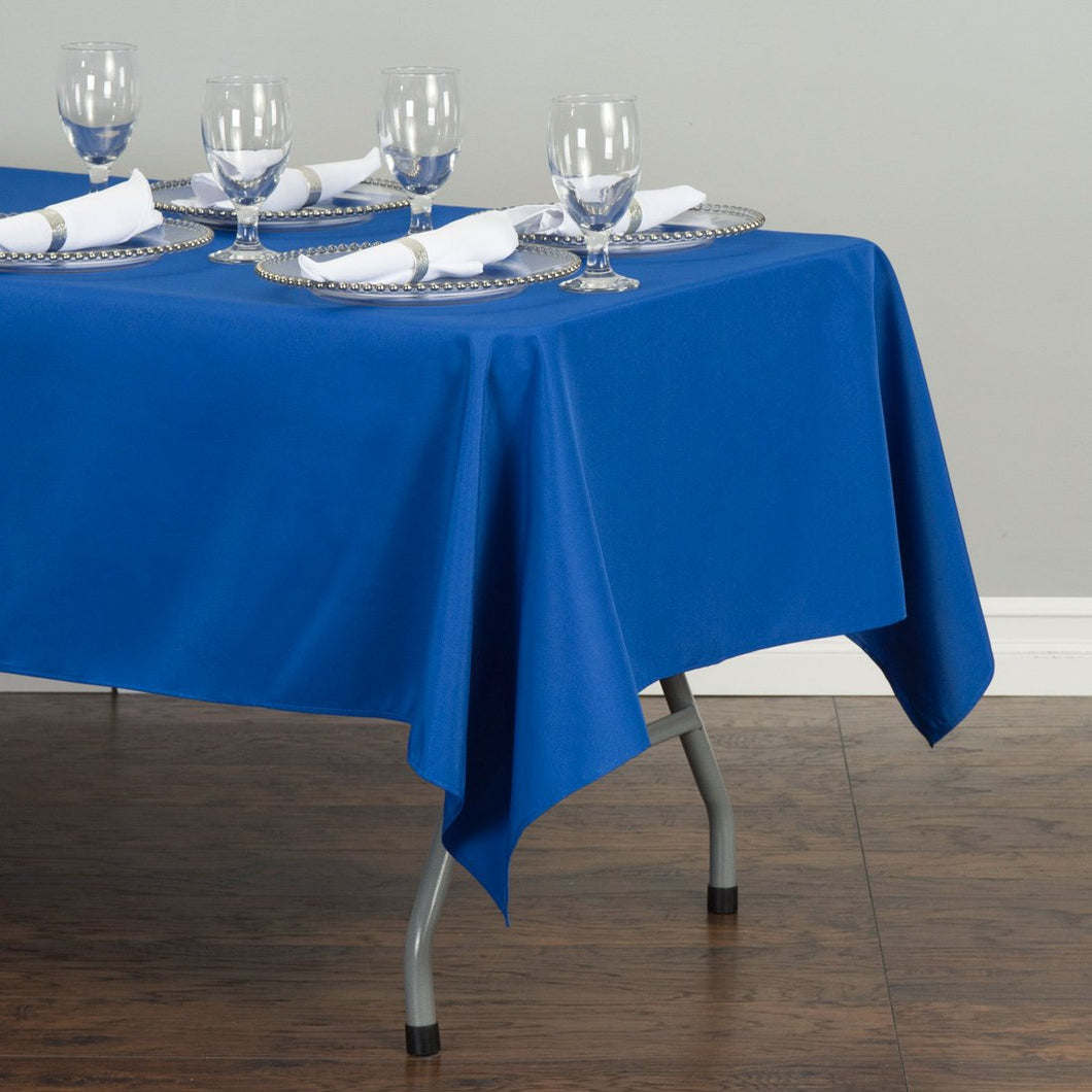 Bargain 60 X 102 in. Rectangular Polyester Tablecloth Royal Blue