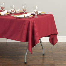 Load image into Gallery viewer, 60 x 126 in. Rectangular Polyester Tablecloth Burgundy
