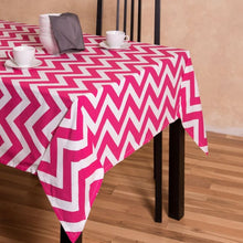 Load image into Gallery viewer, 60 X 126 in. Rectangular Chevron Cotton Tablecloth (14 Colors)
