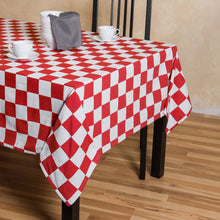 Load image into Gallery viewer, 60 X 126 in. Rectangular Checker Board Cotton Tablecloth (2 Colors)
