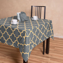 Load image into Gallery viewer, 60 in. Square Trellis Design Cotton Tablecloth
