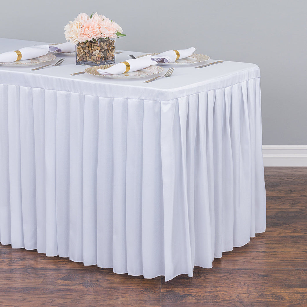 6 ft. Fitted Table Skirt (7 Colors)