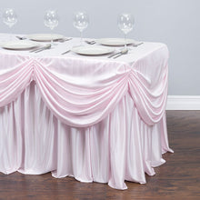 Load image into Gallery viewer, 6 ft. Drape Chiffon All-In-1 Tablecloth/Pleated Skirt
