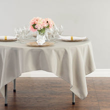 Load image into Gallery viewer, 70 in. Square Polyester Tablecloth Silver

