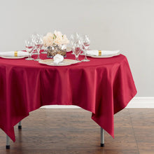 Load image into Gallery viewer, 70 in. Square Polyester Tablecloth Burgundy
