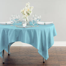 Load image into Gallery viewer, 70 in. Square Polyester Tablecloth Baby Blue
