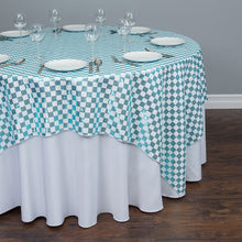 Load image into Gallery viewer, 85 in. Square Sequin Checker Overlay (2 Colors)
