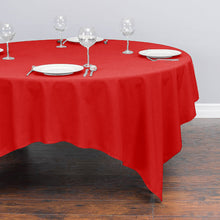 Load image into Gallery viewer, 85 in. Square Cotton-Feel Tablecloth

