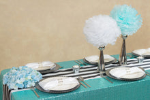 Load image into Gallery viewer, 88 X 130 in. Rectangular Sequin Tablecloth (8 Colors)
