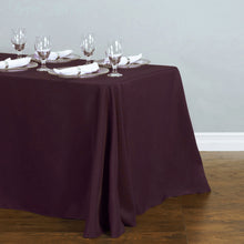Load image into Gallery viewer, 90 X 156 in. Rectangular Polyester Tablecloth Eggplant
