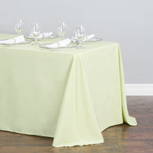 Load image into Gallery viewer, 90 X 156 in. Rectangular Polyester Tablecloth Tea Green

