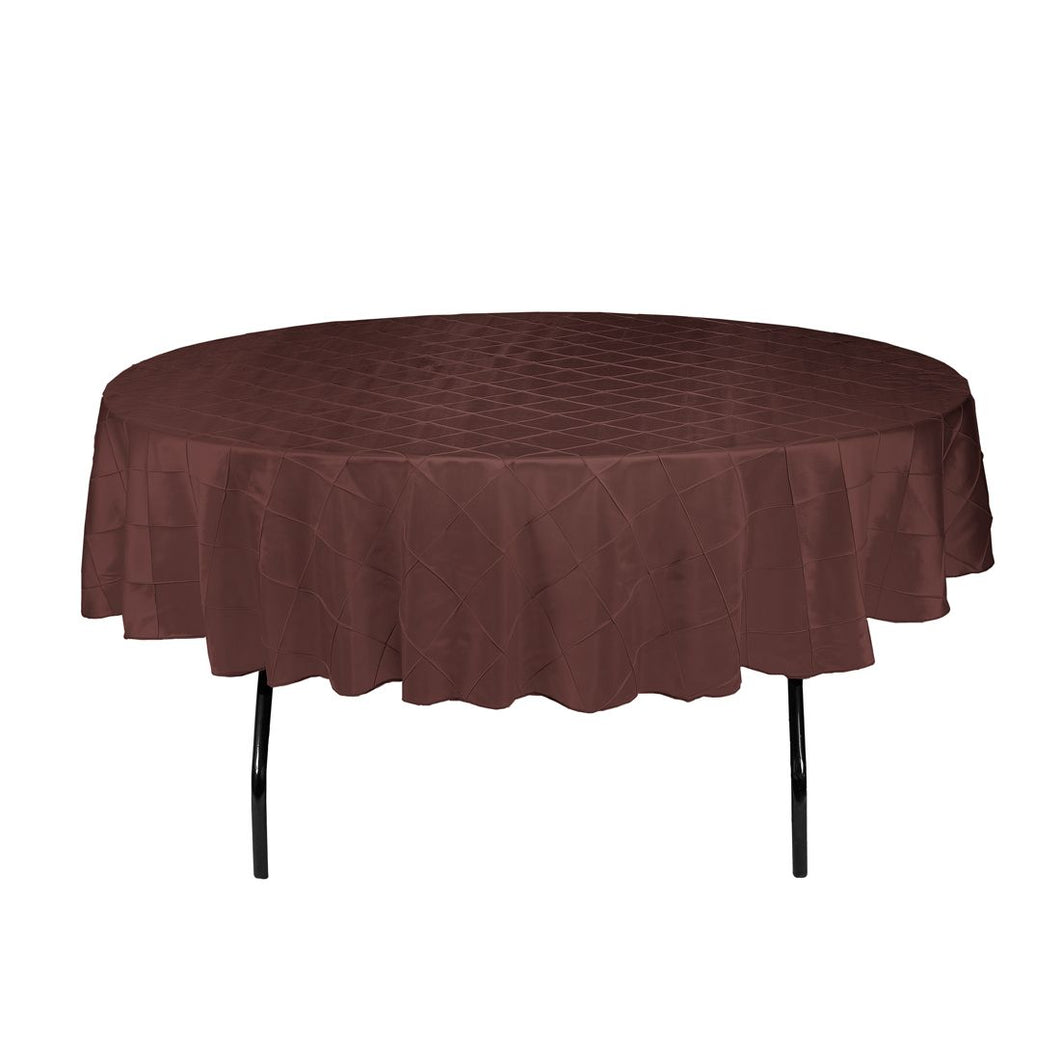 90 in. Round Pintuck Tablecloth