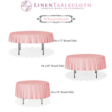Load image into Gallery viewer, 90 in. Round Polyester Tablecloth (20 Colors)
