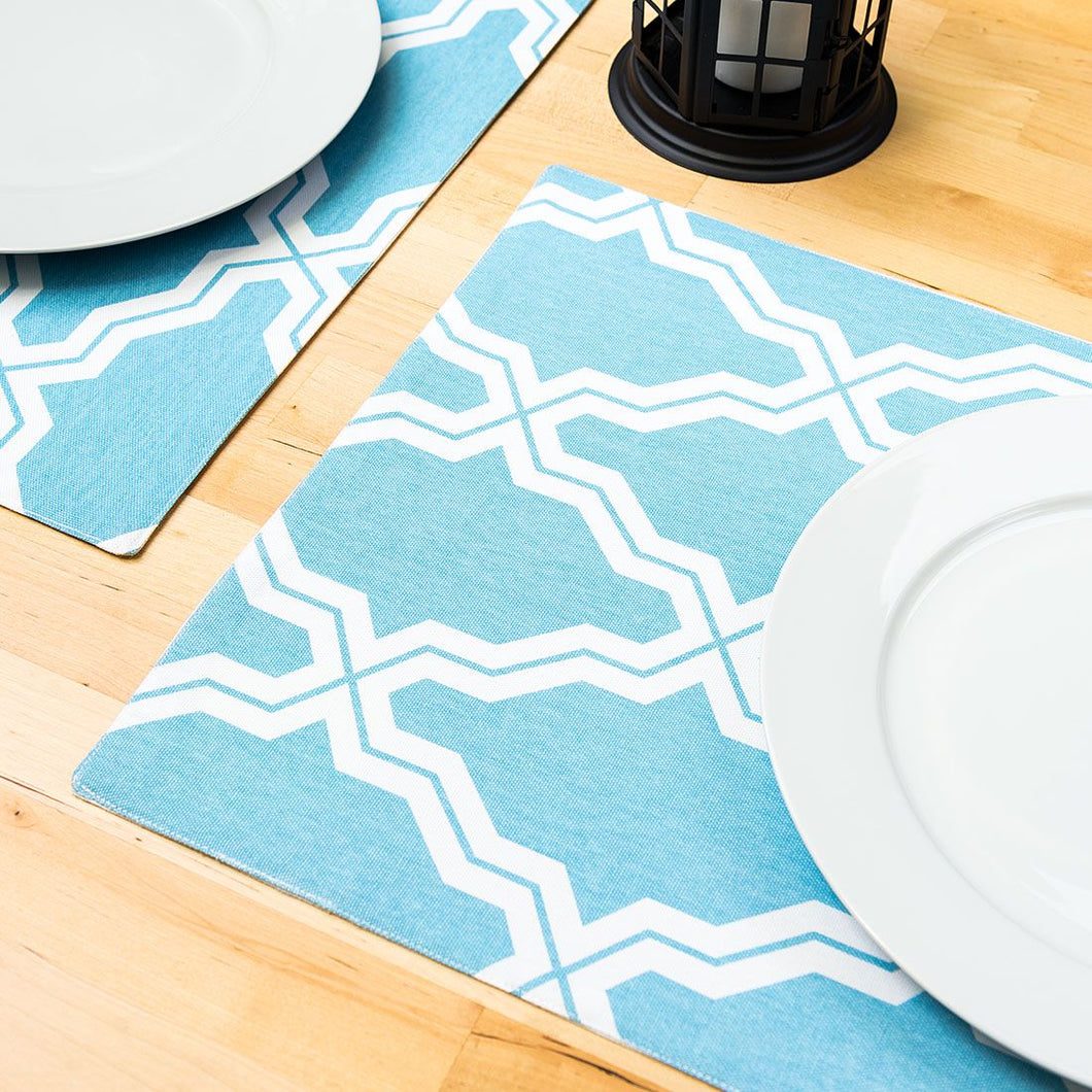 13 X 19 in. Moroccan Print Cotton Placemats 4/Pack