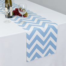 Load image into Gallery viewer, 13 X 90 in. Chevron Cotton Table Runner (10 Colors)
