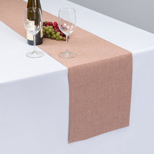 Load image into Gallery viewer, 13 X 90 in. Chambray Cotton Table Runner Papaya
