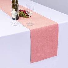 Load image into Gallery viewer, 13 X 90 in. Chambray Cotton Table Runner Papaya
