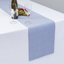 Load image into Gallery viewer, 13 X 90 in. Chambray Cotton Table Runner Papaya
