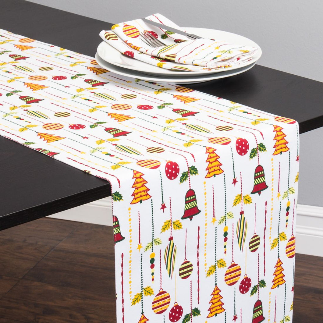 13 x 90 in. Winter Snowflake Holiday Table Runner