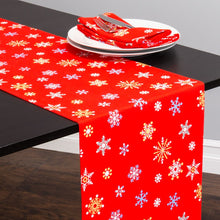 Load image into Gallery viewer, 13 x 90 in. Winter Snowflake Holiday Table Runner
