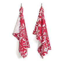 Load image into Gallery viewer, 18 x 28 in. Vintage Royalty Cotton Kitchen Towel Set 2/Pack
