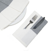 Load image into Gallery viewer, 18 X 18 in. Single Striped Cotton Napkins 4/Pack Red
