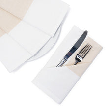 Load image into Gallery viewer, 18 X 18 in. Single Striped Cotton Napkins 4/Pack Red
