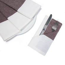 Load image into Gallery viewer, 18 X 18 in. Single Striped Cotton Napkins 4/Pack Red
