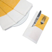 Load image into Gallery viewer, 18 X 18 in. Single Striped Cotton Napkins 4/Pack Red

