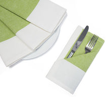 Load image into Gallery viewer, 18 X 18 in. Single Striped Cotton Napkins 4/Pack Red
