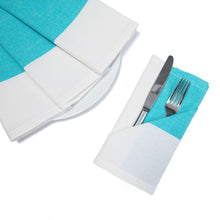 Load image into Gallery viewer, 18 X 18 in. Single Striped Cotton Napkins 4/Pack Red

