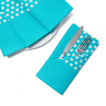 Load image into Gallery viewer, 18 X 18 in. Basketweave Stripe Cotton Napkins 4/Pack
