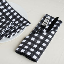 Load image into Gallery viewer, 19 X 19 in. Checkered Cotton Napkins 4/Pack Red &amp; White
