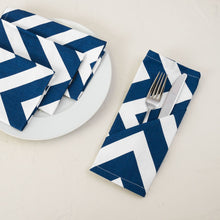 Load image into Gallery viewer, 19 X 19 in. Chevron Cotton Napkins 4/Pack (12 Colors)
