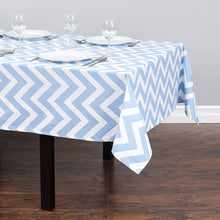 Load image into Gallery viewer, 60 X 126 in. Rectangular Chevron Cotton Tablecloth (14 Colors)
