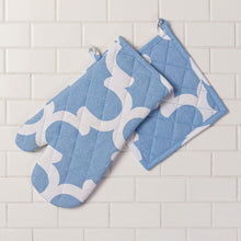 Load image into Gallery viewer, Trellis Cotton Oven Mitt / Pot Holder Set 4 Pack
