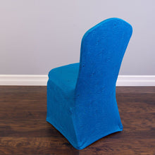 Load image into Gallery viewer, Rose Embossed Stretch Banquet Chair Cover (5 Colors)
