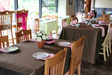 Load image into Gallery viewer, 90 X 132 in. Rectangular with Round Corners Polyester Tablecloth (20 Colors)
