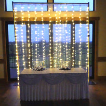 Load image into Gallery viewer, 10 ft. White Starlight Backdrop with Warm White LEDs
