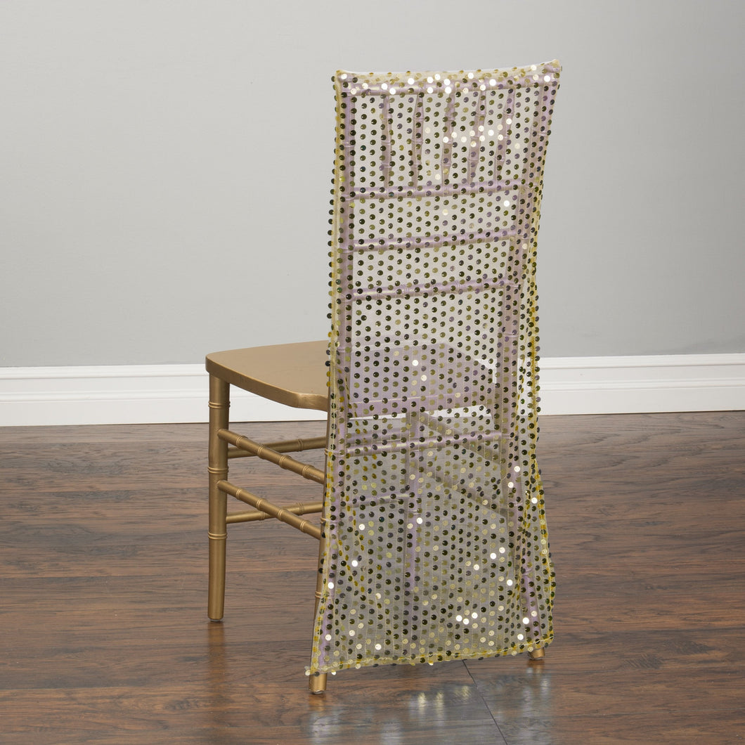 Sheer Sequin Chiavari Chair Cover (4 Colors)