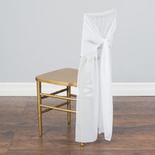 Load image into Gallery viewer, Chiffon Chiavari Chair Cover Strawberry Ice
