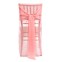 Load image into Gallery viewer, Chiffon Chiavari Chair Cover Strawberry Ice
