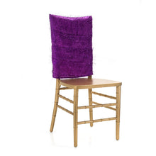 Load image into Gallery viewer, Tinsel Chiavari Chair Cover Fuchsia
