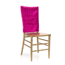 Load image into Gallery viewer, Tinsel Chiavari Chair Cover Fuchsia
