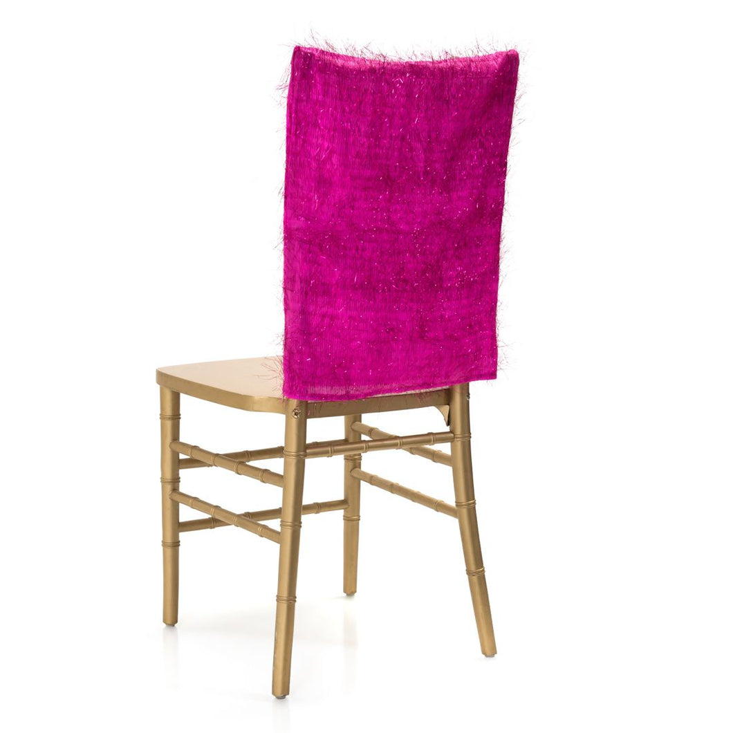 Tinsel Chiavari Chair Cover Fuchsia
